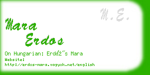 mara erdos business card